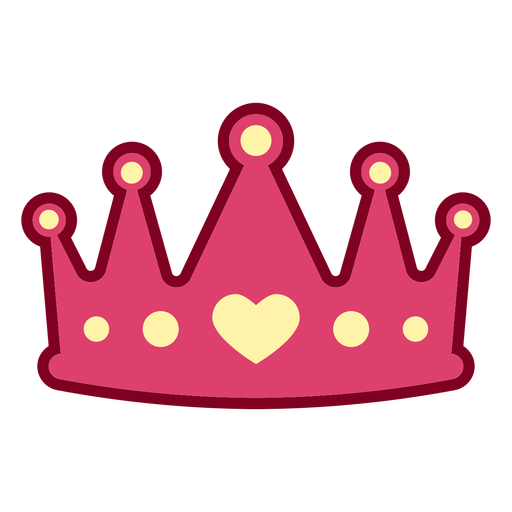 Coroa rosa plana