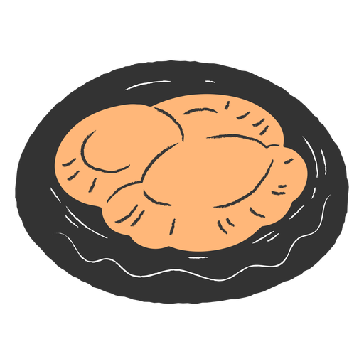 Empanadas de abóbora dia de los muertos Desenho PNG