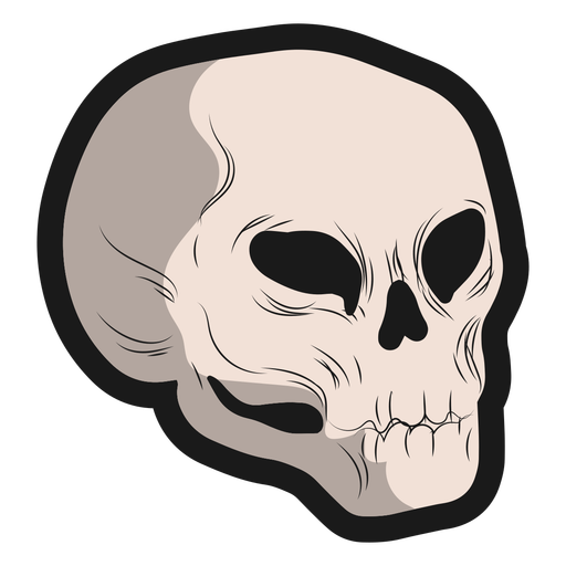 Design PNG E SVG De Crânio De Halloween Assustador Para Camisetas