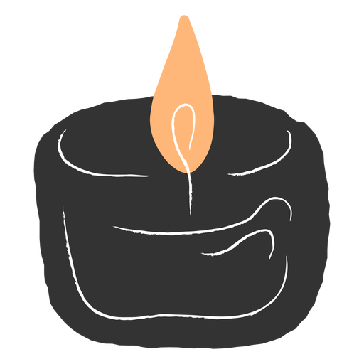 Kleine brennende Kerze PNG-Design