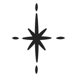 Sparkling star decoration stroke PNG Design
