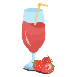 Suco de morango puro Desenho PNG