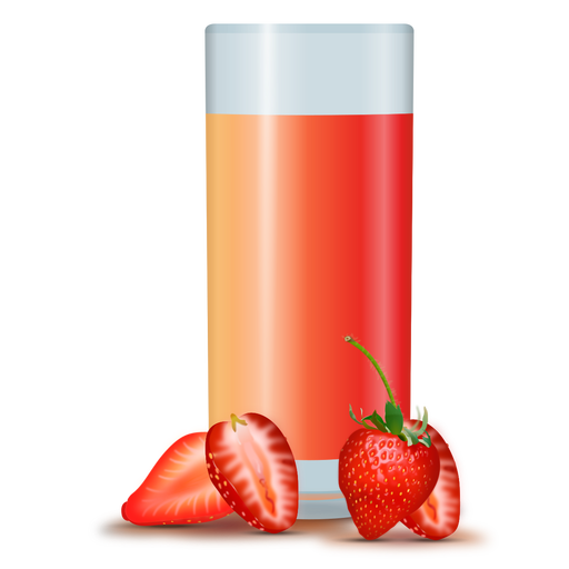 Download Strawberry juice realistic design - Transparent PNG & SVG ...