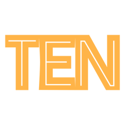 Ten bolo topper Desenho PNG