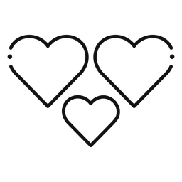 Icono de tres corazones