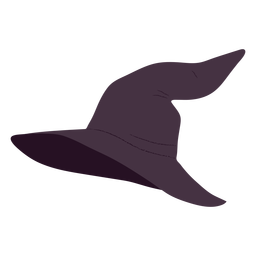 Ilustración de halloween de sombrero de bruja Diseño PNG