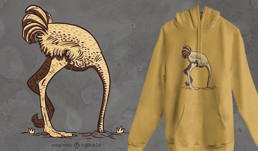 Ostrich sand t-shirt design Ostrich sand t-shirt design