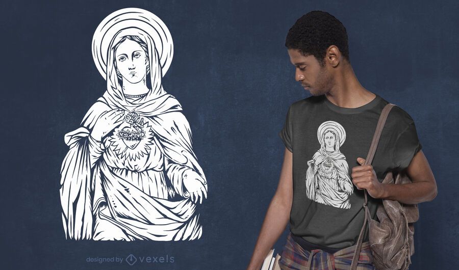 Saint mary t-shirt design Saint mary t-shirt design