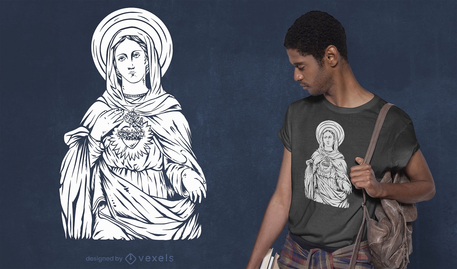 Design de t-shirt Saint mary