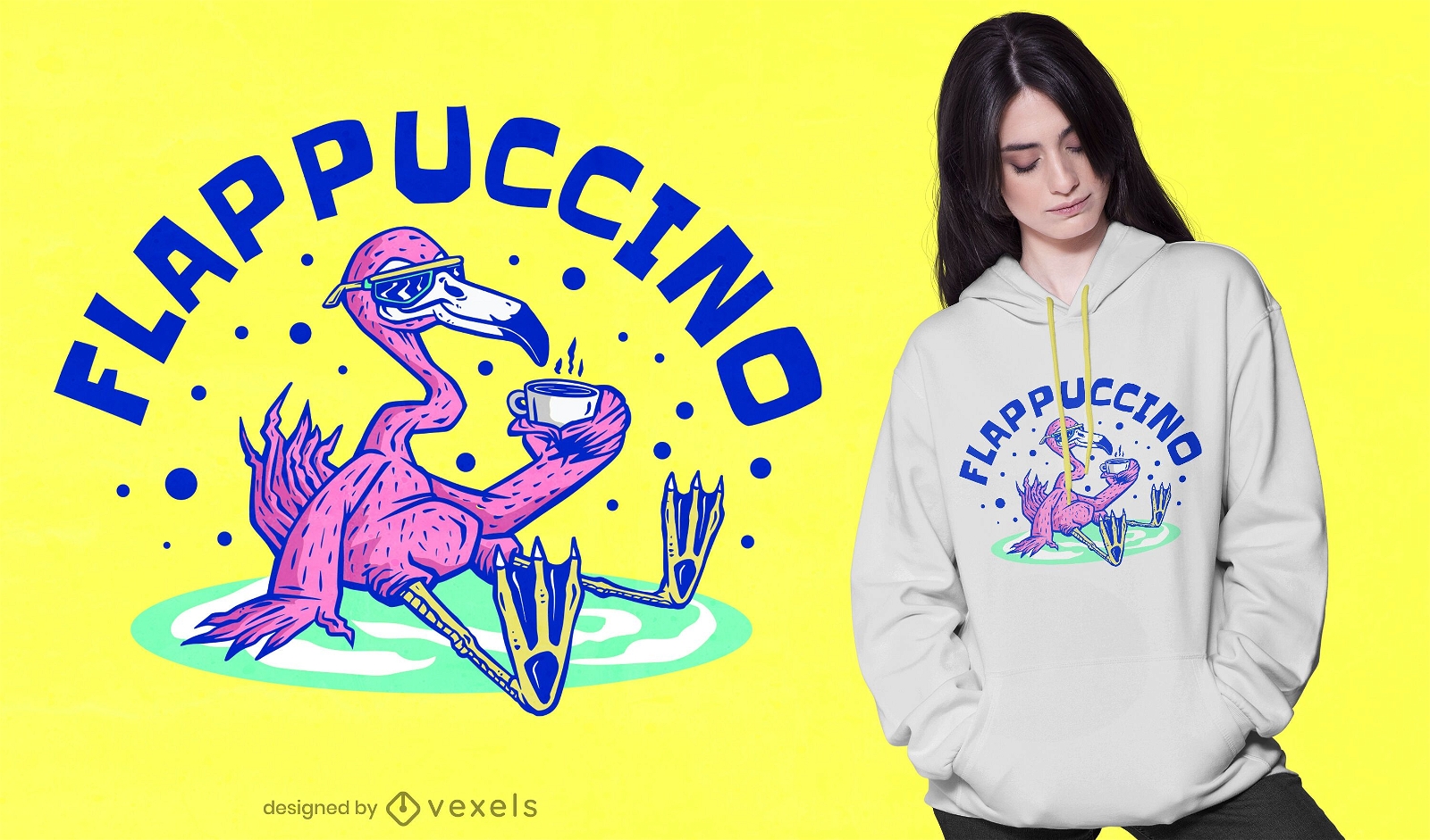 Design de camiseta Flappuccino