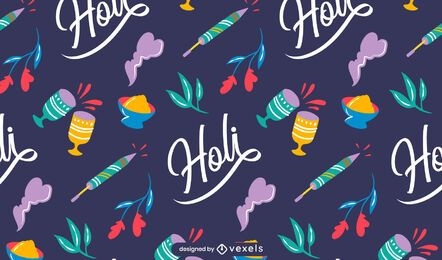 Holi festival pattern design
