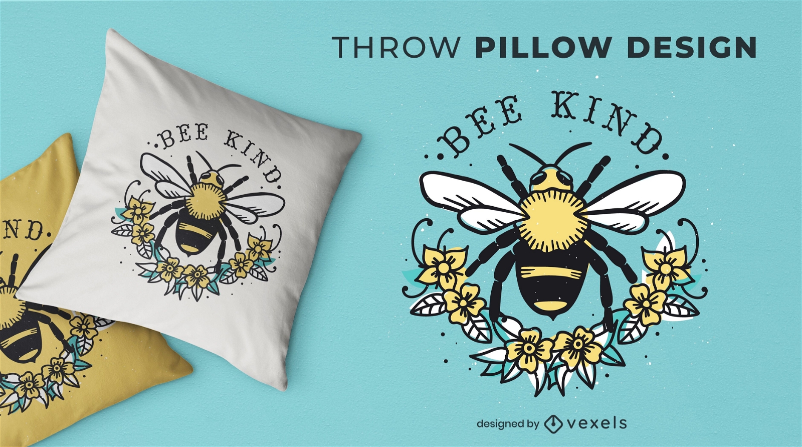 Diseño de almohada tipo abeja