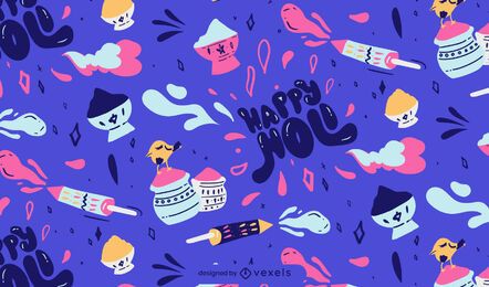 Holi Elemente Musterdesign