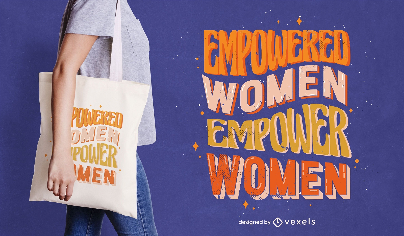 Empowered Frauen Einkaufstasche Design