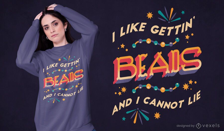 Getting beads t-shirt design Getting beads t-shirt design