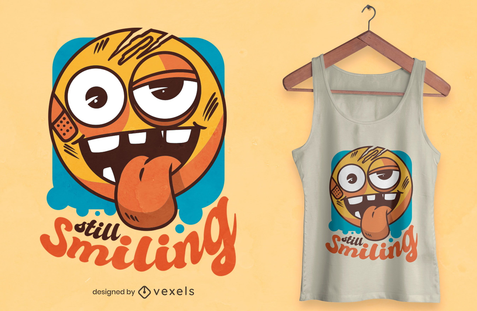 Ainda sorrindo design de camiseta