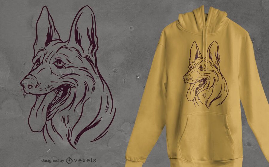 Belgian shepherd t-shirt design Belgian shepherd t-shirt design