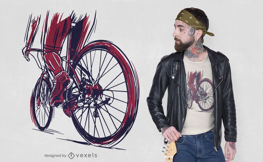 Diseño de camiseta ciclista musculoso. Diseño de camiseta ciclista musculoso.