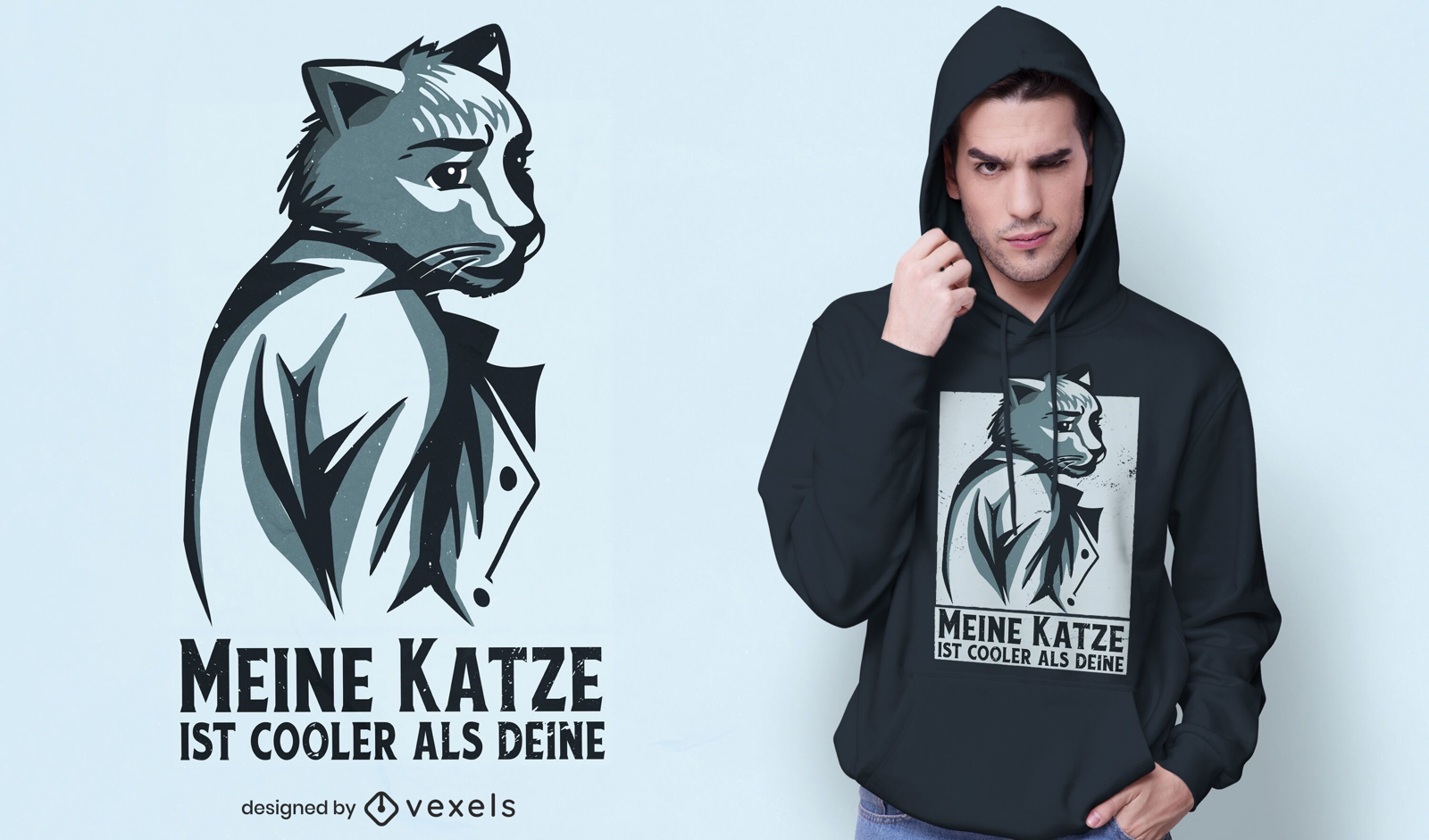 Business-Katzen-T-Shirt-Design