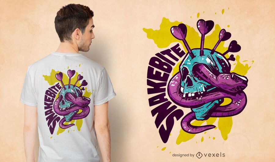 Dart snake t-shirt design Dart snake t-shirt design