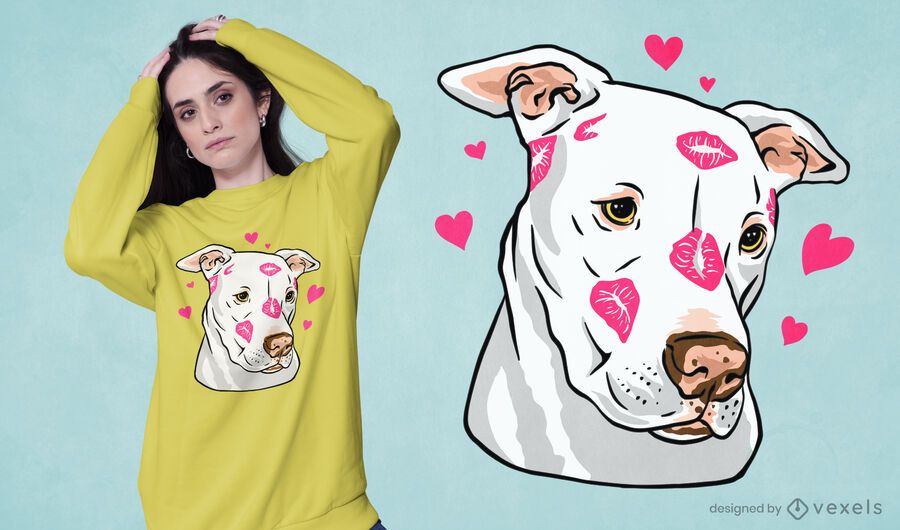 Cute pitbull t-shirt design Cute pitbull t-shirt design