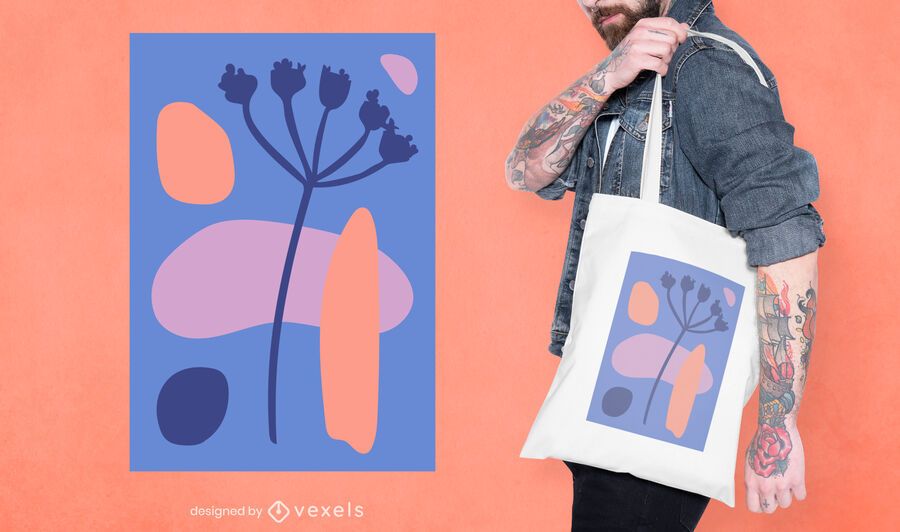 Abstract organic tote bag design Abstract organic tote bag design