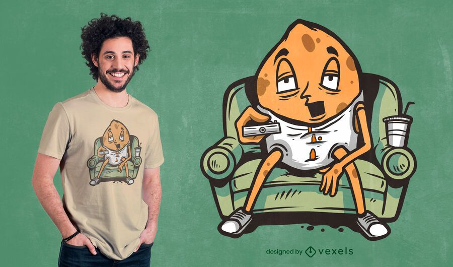 Couch potato t-shirt design Couch potato t-shirt design