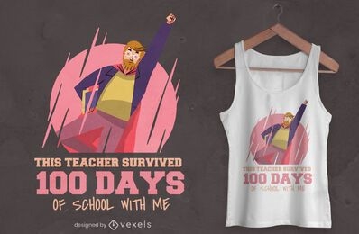 Design de camisetas para professores de super-heróis