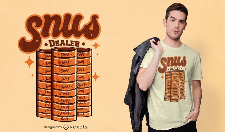 Snus dealer t-shirt design Snus dealer t-shirt design