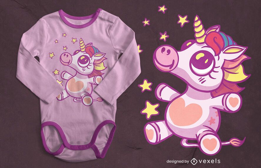 Baby unicorn t-shirt design Baby unicorn t-shirt design
