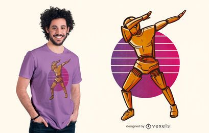 Diseño de camiseta ficticia de prueba de choque Dabbing Diseño de camiseta ficticia de prueba de choque Dabbing