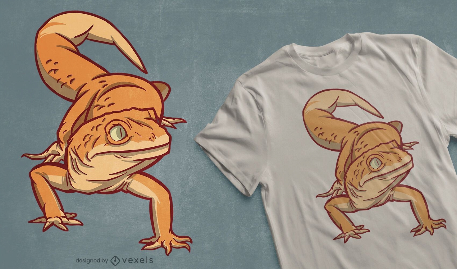 Design de camiseta Gecko