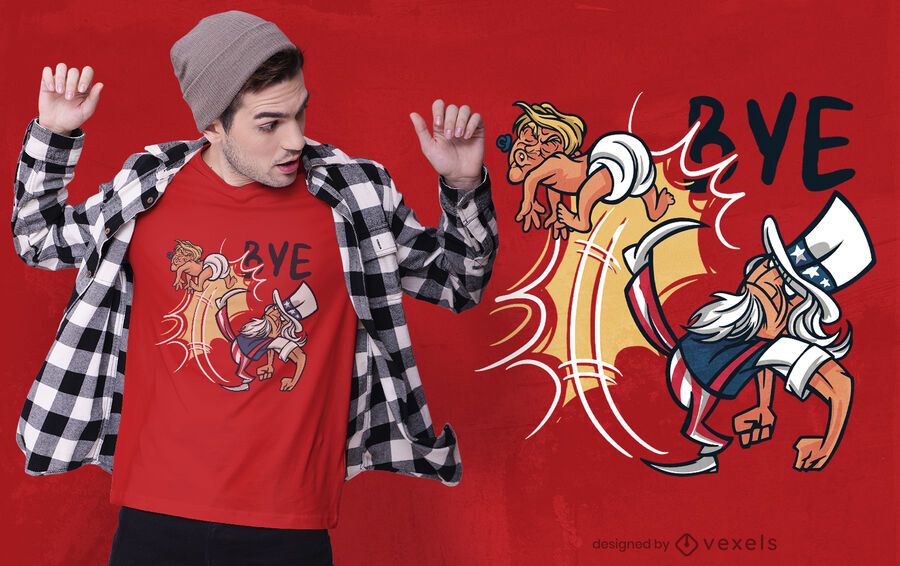 Diseño de camiseta Bye Trump Diseño de camiseta Bye Trump