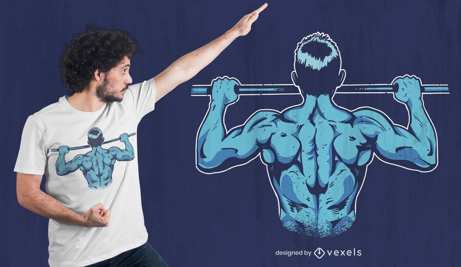 Calistenia pull up diseño de camiseta Calistenia pull up diseño de camiseta