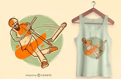 Diseño de camiseta scooter freestyle.