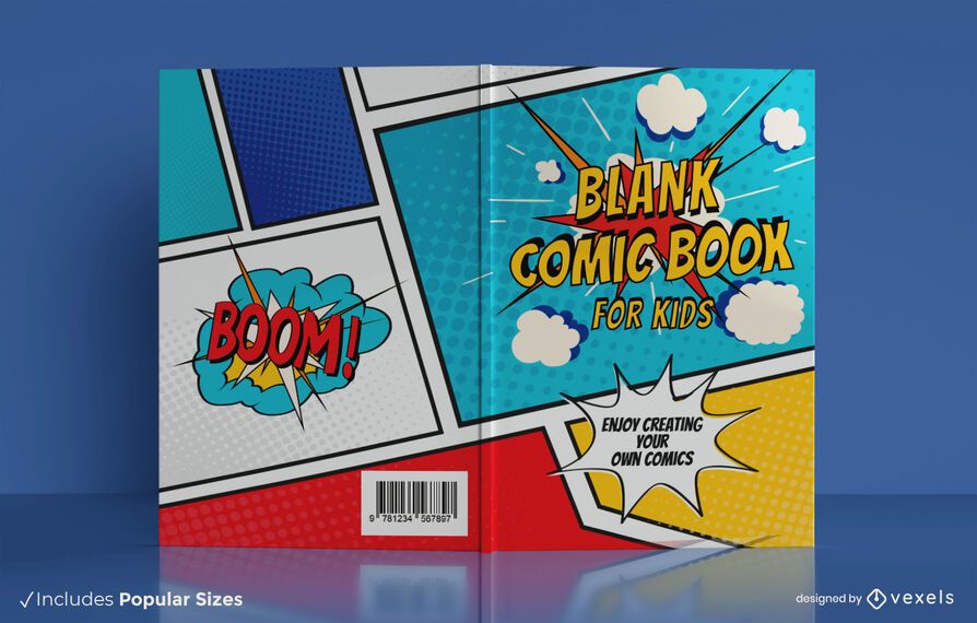 Kids comic book cover design Kids comic book cover design