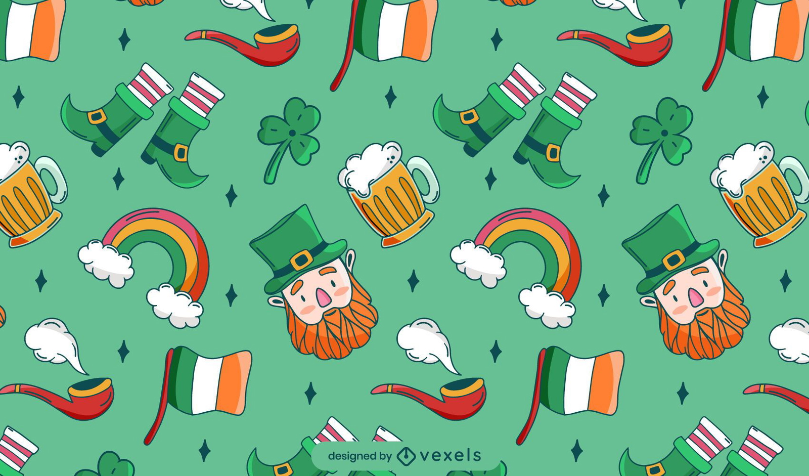 St patricks day pattern design