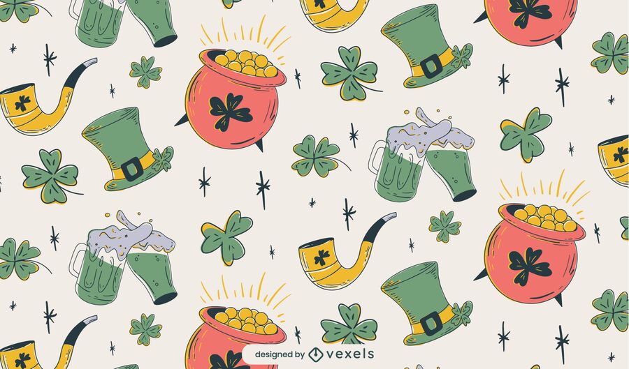 St Patricks pattern design St Patricks pattern design