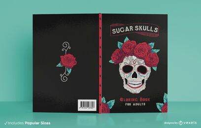 Sugar Skull Book Cover Design Vector Download