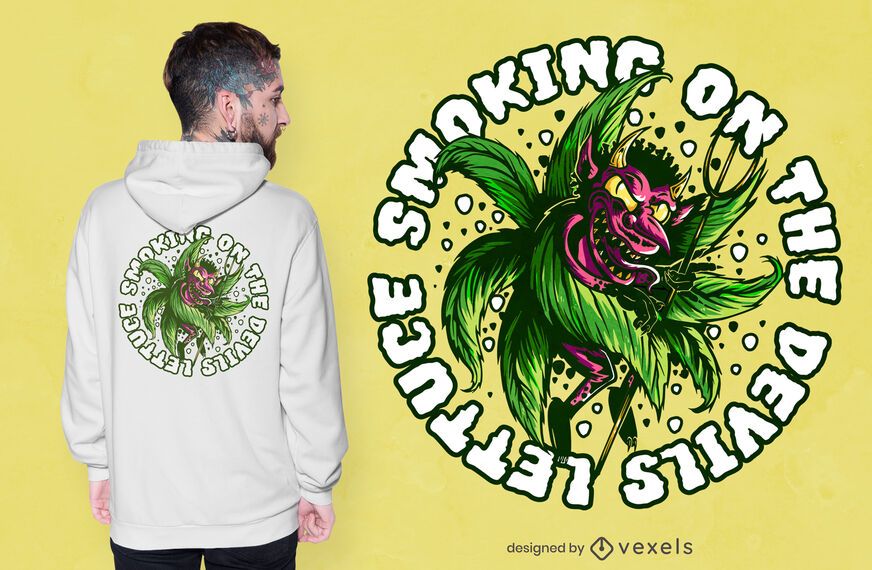 Diseño de camiseta Devil Weed Diseño de camiseta Devil Weed