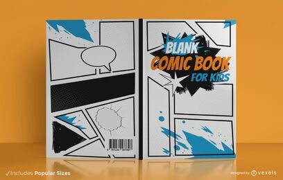 Comic For Kids Book Cover Design Vector Download
