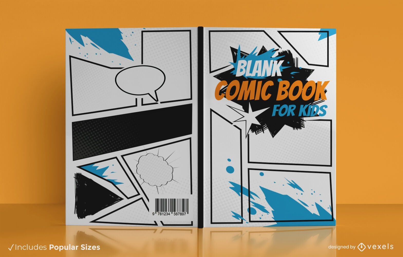Design de capa de livro de quadrinhos para crian?as