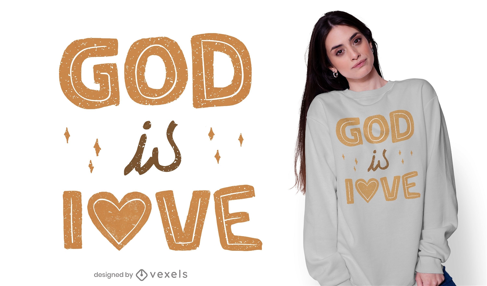 Deus ? amor design de camisetas