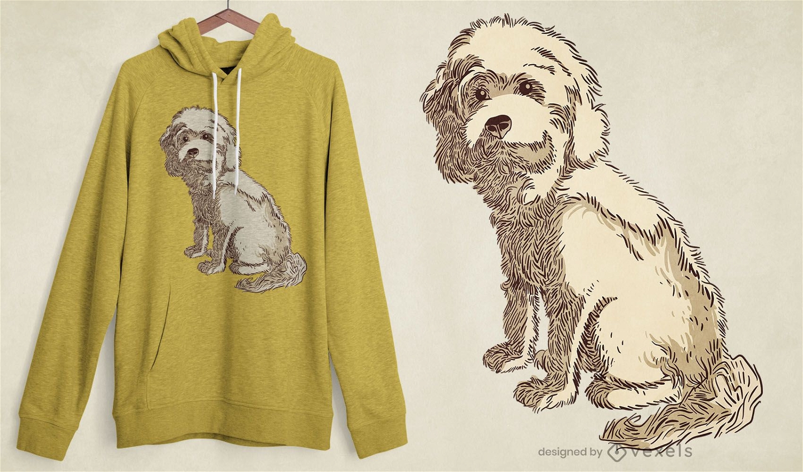 Cockapoo dog t-shirt design