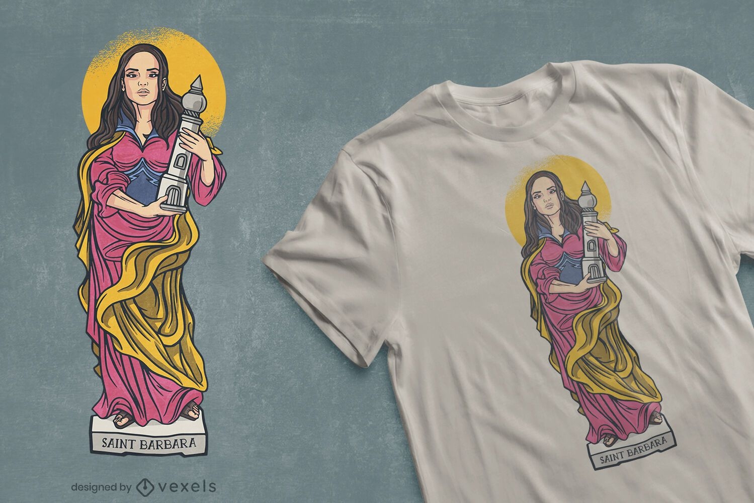 Saint Barbara t-shirt design