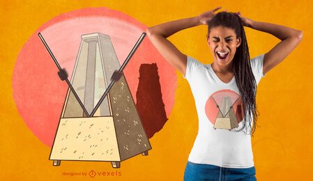 Metronome t-shirt design