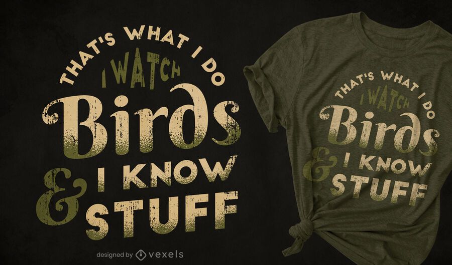 Birdwatching t-shirt design Birdwatching t-shirt design