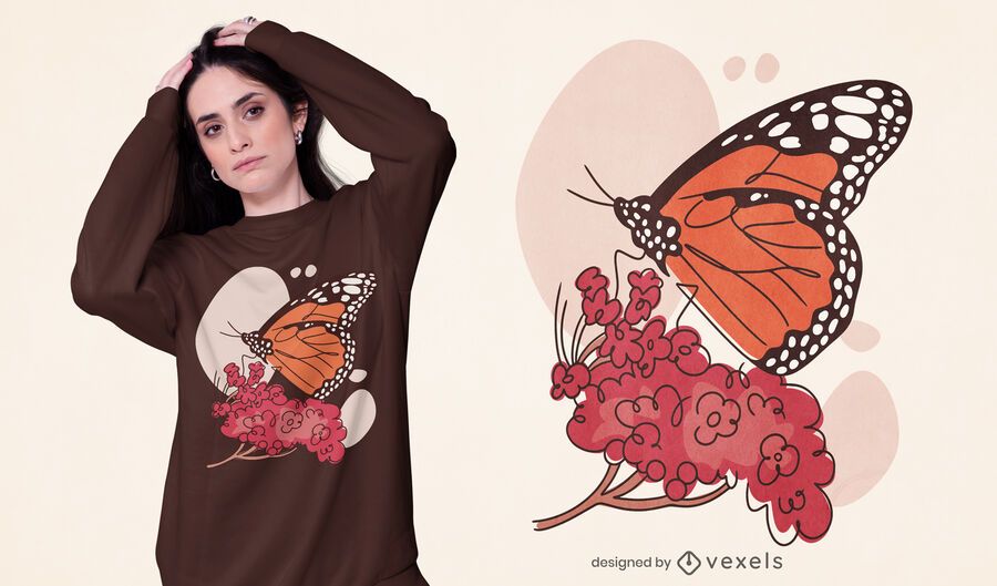 Monarch butterfly t-shirt design Monarch butterfly t-shirt design