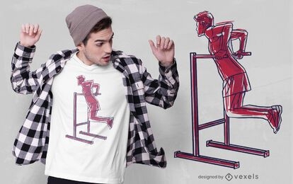 Dip fitness t-shirt design