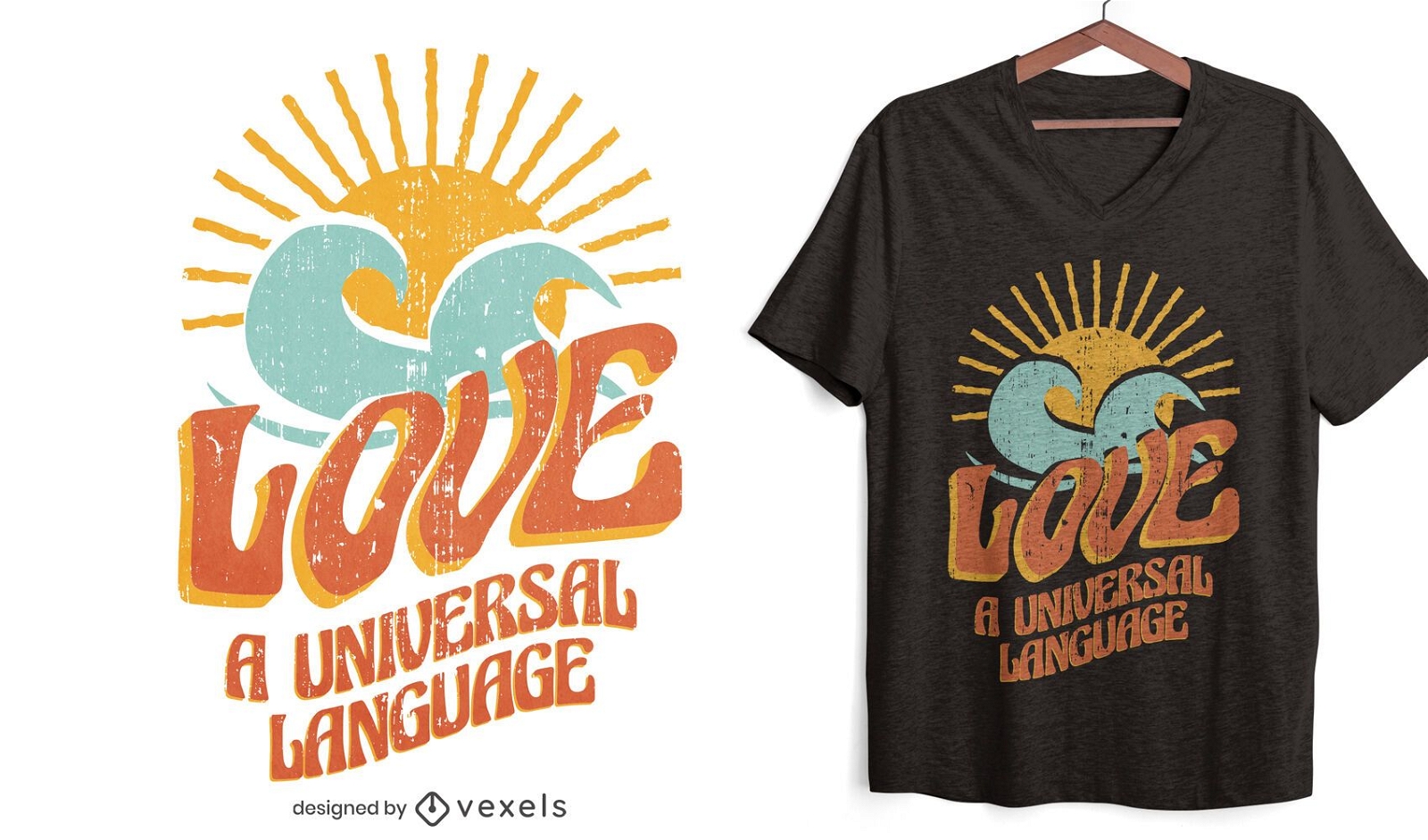 Design de camisetas em linguagem universal